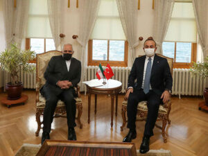 Çavuşoğlu Zəriflə görüşdü