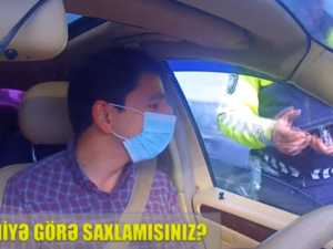 YPX əməkdaşı sürücünü nəyə görə saxladığını izah edə bilmədi – Video
