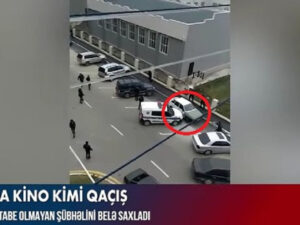 Bakıda polis qaçan şəxsə atəş açdı – Film kimi hadisə – VİDEO