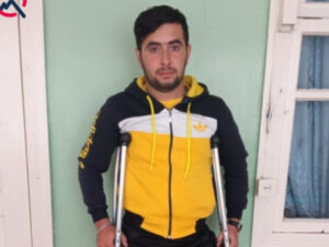 Əmisi oğlu şəhid oldu, özü isə minaya düşüb ayağını itirdi – FOTO