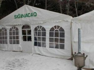 Bakıda çadır sığınacaqlar quraşdırılır