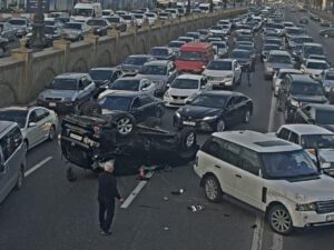 Bakıda ağır yol qəzası baş verdi – FOTOLAR
