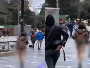 Bakıda lüt gəzən qız görün kim imiş – Polisdən açıqlama