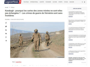 Ermənistanın müharibə cinayətləri sərhəd tanımır – Fransanın “Lagazetteaz.fr” qəzeti