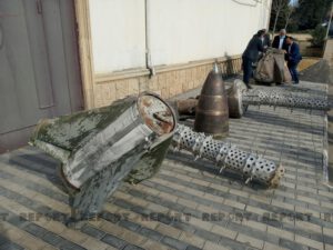 Bakıda “İskəndər” raketlərinin qalıqları nümayiş etdirilir