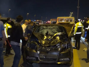 Bakıda ana və azyaşlı övladının öldüyü DƏHŞƏTLİ QƏZADAN GÖRÜNTÜLƏR
