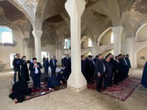 Dini icma rəhbərləri Ağdam Cümə məscidini ziyarət etdi – FOTO