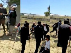 Saxta Qarabağ əlilləri arasında dava düşdü – VİDEO