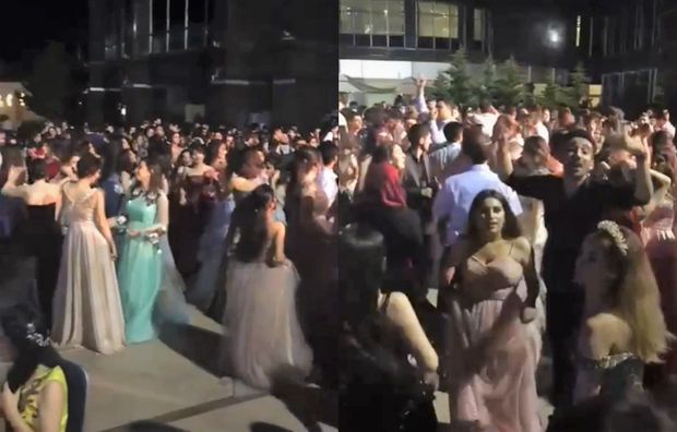 Bakıda məşhur restoranda karantin qaydası pozuldu – Gənclərin kütləvi əyləncəsi -VİDEO Bakıda məşhur restoranda karantin qaydası pozuldu – Gənclərin kütləvi əyləncəsi -VİDEO