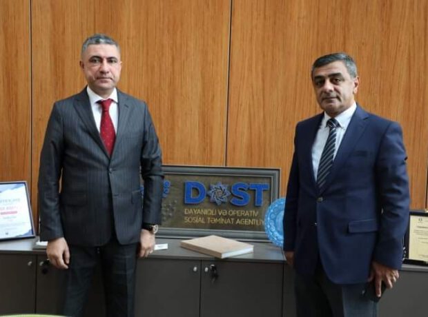 Председатель международного альянса «Азербайджан-Украина» Эльмар Мамедов встретился с руководством агентства “DOST”