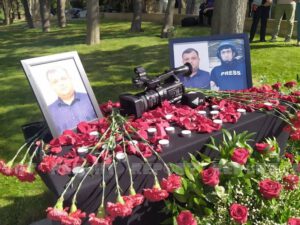 Şəhid jurnalistlər Bakıda anılır – FOTO