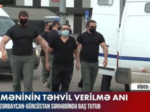 15 erməni hərbçinin təhvil verilmə anı – VİDEO