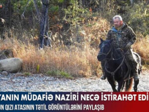 Rusiyanın müdafiə naziri Şoyqunun qızı atasının tətil görüntülərini paylaşıb – VİDEO