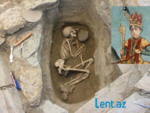Azərbaycanda qəbri tapılan xanın skeleti çıxarıldı – FOTO