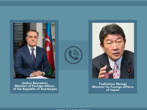 Ceyhun Bayramov yaponiyalı həmkarı ilə telefonla danışdı