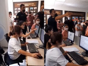 Maska taxmayan poliklinika işçisi vəzifəsindən azad olundu