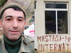 Qarabağda tikiliyə “Maştağa 1 N-li internat” yazan Elçin Əhmədov tələbə adını qazandı