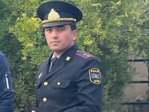 “Sürücülük vəsiqəm yoxdur” – Qəzaya düşən polis (FOTOLAR)