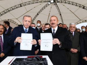 Azərbaycan və Türkiyə prezidentləri Zəngəzur dəhlizinin təməlini qoydular