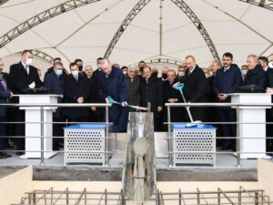 İlham Əliyev və Rəcəb Tayyib Ərdoğan Zəngilanda təməlqoyma mərasimində