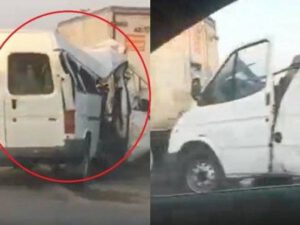 Ağstafada mikroavtobusla yük maşını toqquşub: Ölənlərin sayı artdı – YENİLƏNİB + FOTO