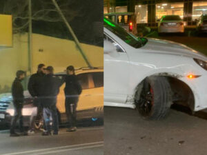 Bakıda “Porsche” qəza törətdi – FOTO