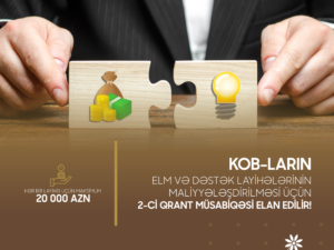 KOB-ların elm və dəstək layihələrinin maliyyələşdirilməsi ilə bağlı müsabiqə elan edilir