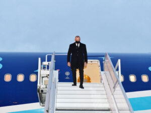 Prezident İlham Əliyev Brüsselə səfərə gedib – FOTO