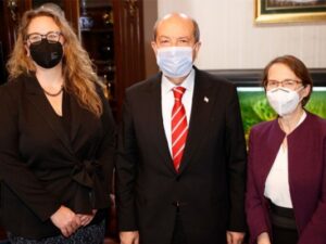 Quzey Kıbrıs Türk Cümhuriyyətinin Prezidenti ABŞ rəsmiləri ilə görüşdü