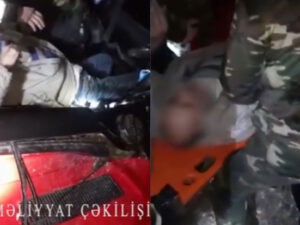 Şəkidə avtomobil ağaca çırpıldı: Sıxılı vəziyyətdə qalan sürücü xilas edildi – VİDEO