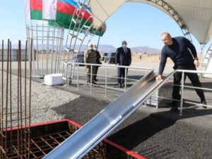 Azərbaycan Prezidenti “Park Forest Otel Ağdam” mehmanxanasının təməlini qoyub