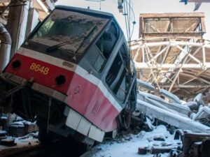 Xarkovda tramvay deposu BOMBALANDI – FOTO