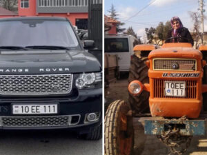 Azərbaycan nömrəli avtomobil qaydaları pozdu, cərimə traktor sürücüsü qadına yazıldı (FOTO)