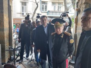 Nazir Kəmaləddin Heydərov partlayış baş vermiş obyektə gəlib