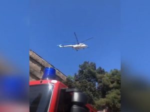 Bakıda sexdə yanğının söndürülməsinə 2 helikopter cəlb edilib