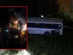 Məktəblilərin qəzaya düşdüyü avtobusun görüntüləri YAYILDI – VİDEO
