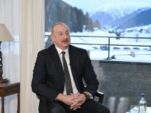 İlham Əliyevdən Davos paylaşımı